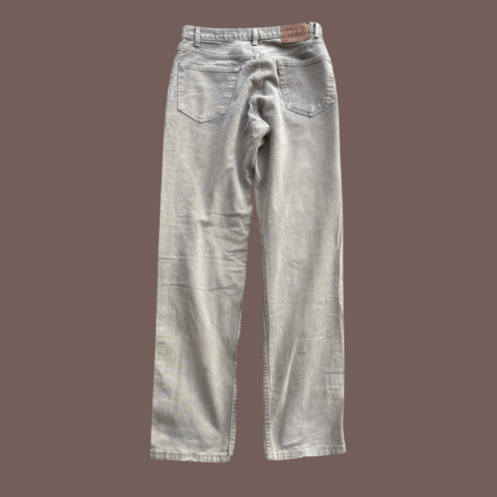 Levi’s 550 Relaxed Jeans | Beige | W33 L34 | Vintage